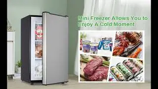 Maine Upright Freezer 3.6 Cu.Ft Mini Freezer