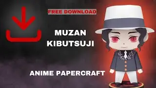 (Free PDF) How To Make Muzan Kibutsuji Papercraft | Step-By-Step Tutorial | Demon Slayer