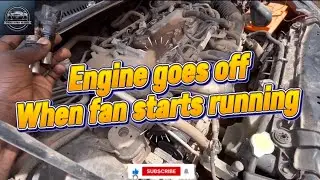 Engine goes off when fan starts running #mechanic #problemfix #welding