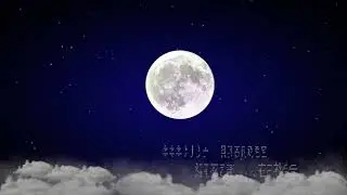 在月光下