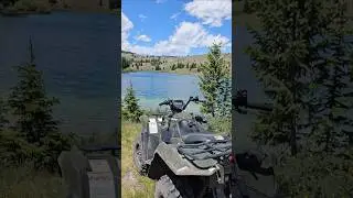ATV'S at a HIGH MOUNTAIN LAKE!! (Fishing & Views)