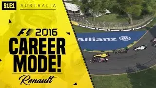 F1 2016 CAREER MODE | WHAT A FIRST RACE!! | Episode #1 (Renault)