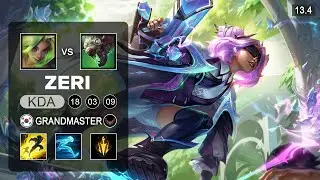 Zeri vs Twitch ADC - KR Challenger - Patch 13.4 Season 13