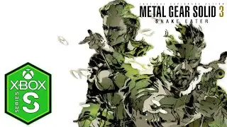 Metal Gear Solid 3 Xbox Series S Gameplay [Metal Gear Solid HD Edition]