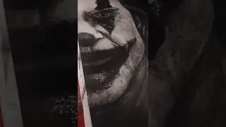 Made joker with graphite+charcoal pencils☠️#art#realistic#hyperrealistic