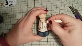 Adding Colour to my Peg Dolls