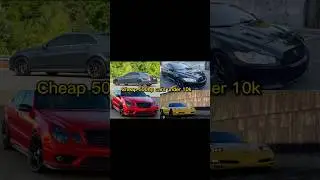 Top 4 cars with 500hp under 10k