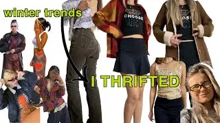 Top brands to thrift for WINTER TRENDS *styled haul*
