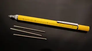 Multi-Tool Extending Pen With Level, Magnet, Flashlight, And Rulers!