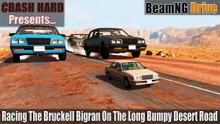 BeamNG Drive - Racing The Bruckell Bigran On The Long Bumpy Desert Road
