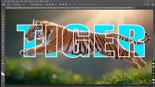 how to make 3d text in photoshop I how to create an image inside text effect in photoshop #effect 