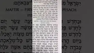 Pesach First Day 5th Aliya .Ashkenaz  Nusach Tora Reading 2024