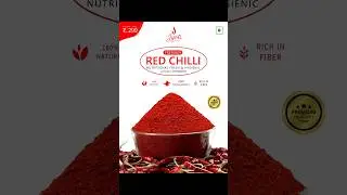 Premium Red Chilli Powder Packaging Design | Spicy & Stunning #shorts #packaging #satyamgraphix