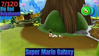Super Mario Galaxy -  Honeyhive Galaxy - Big Bad Bugaboom 100% Walkthrough