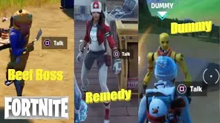 Fortnite Talk with Beef Boss, Remedy and Dummy. Where to find them to complete Jungle Hunter Quest