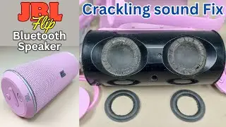 JBL Flip Crackling Sound Repair , Step by step perfect fix | Wireless Bluetooth speaker repair
