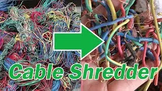 Cable Shredder, Copper Aluminum Electric Wire Crusher Granulator Recycling Machine
