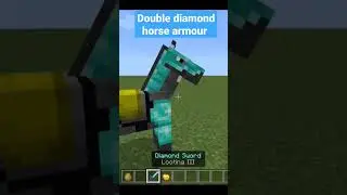 double diamond horse Armour 💎 🤩 #shorts #minecraftshorts #minecraft