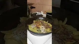 Sausage & Potato fries(makkaraa ja perunaa) #shorts #shortsvideo #sausage #potato