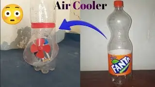 How to make air cooler with plastic bottle at home|| mini project