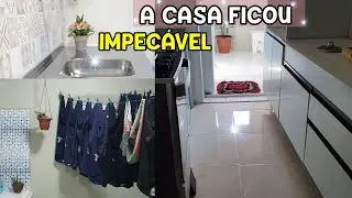 UM DIA INTEIRO FAXINANDO COMIGO | A CASA FICOU UM LUXO POR CASA LIMPA