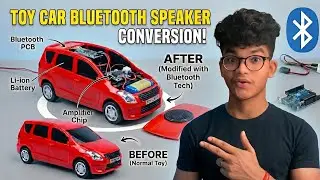 I Turned a Normal Toy Car into a Bluetooth Speaker🔉🚘 | DIY Experiment