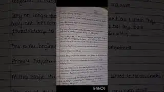 process of adjustment #shorts #handwritten notes #mba notes #please like and subscribe my channel