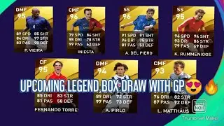 UPCOMING LEGEND BOX DRAW WITH GP (21/09/20)😍🔥//PES2020//
