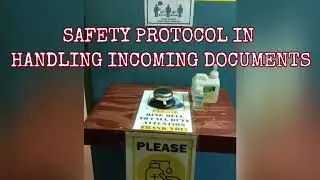 SAFETY PROTOCOL IN DOCUMENT HANDLING