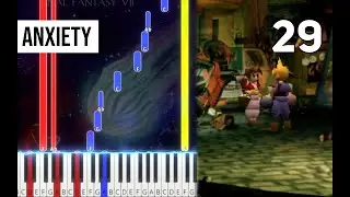 TPR - Anxiety (from Final Heaven) - 29 - Final Fantasy VII Piano Tutorial | Note Chart