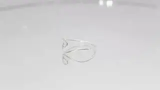 handmade wave ring sterling silver