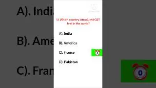 GST IMPORTANT GK QUESTIONS AND ANSWERS || #shprts #generalknowledge #yputubeshorts