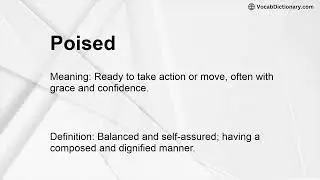 Poised Meaning