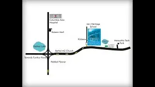 Prestige Misty Waters, Location Map, Hebbal, Bangalore
