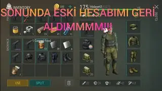 SONUNDA ESKİ HESABIMI GERİ ALDIMMMM!!! LAST DAY ON EARTH SURVİVAL GAMES