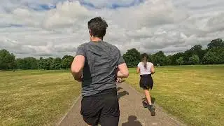 10k race in Hyde Park, London! Virtual run 4k with music