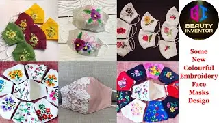 Embroidery Designs || New Colourful Embroidery Mask Design