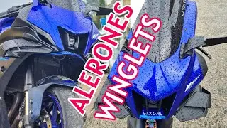 COMPRE ALERONES PARA MI YAMAHA R7 / WINGLETS QUEDARON BELLOS #yamahar7 #yamahacolombia #motosmexico