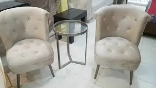 Small bedroom chair with table