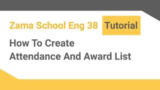 How to create Attendance & Award list for exam |School &lrm;Management Software| |ENG Version|&lrm;