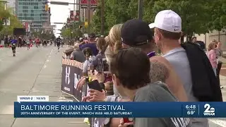 Baltimore Running Festival held 20th anniversary event this past weekend