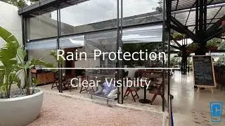 External Monsoon Patio Blinds Velcro System, Uru Brewpark