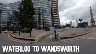 [4K Cycling] London : Waterloo to Wandsworth