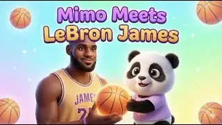 Mimo Meets LeBron James 🏀 Bedtime Story for Kids + Sleep Music
