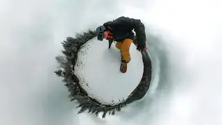 Snowboarding la Marisel - 2021 - Tiny Planet