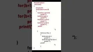 Heart Pattern in C #cprogramming  #coding #technical #shorts #short #trending #viral #trend #pattern