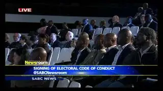 Reading of the Electoral Code of Conduct pledge