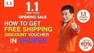 SHOPEE 1.1 OPENING SALE | How to GET FREE SHIPPING AND DISCOUNT VOUCHER in SHOPEE SALE