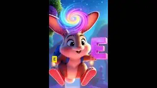 Learn the Letter E with Bunny! 🐰✨ #KidsLearning #Short