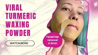 TESTING The wellness Shop Turmeric facial waxing powder | How to remove facial hair at home